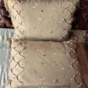 Elegant Beige Decorative Pillows